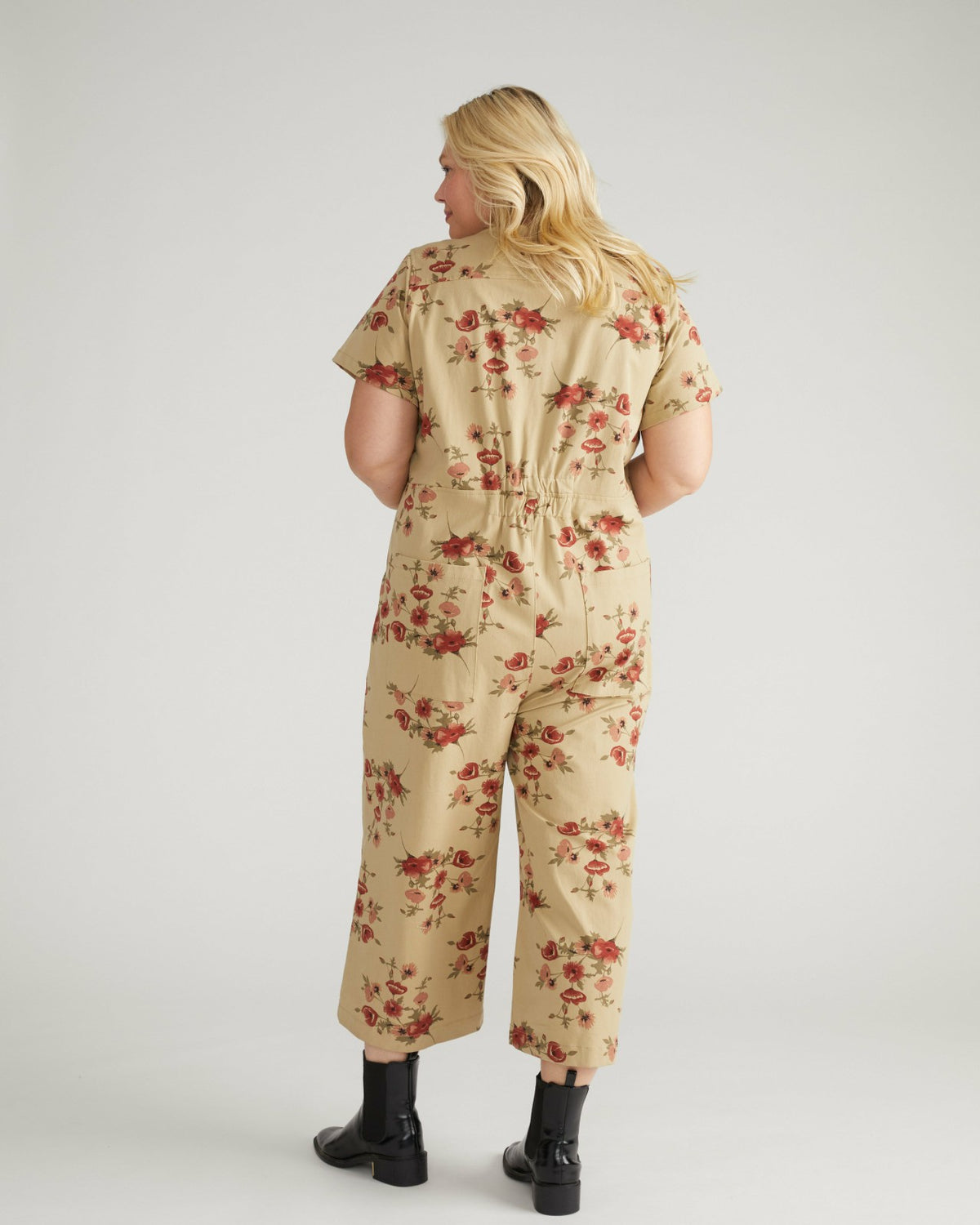Kate Stretch Cotton Twill Jumpsuit - Wild Flower Bouquet Print | Universal Standard