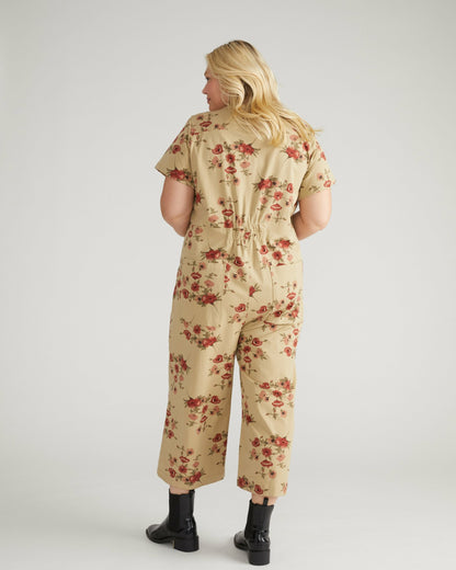 Kate Stretch Cotton Twill Jumpsuit - Wild Flower Bouquet Print | Universal Standard