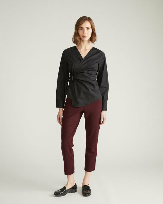 Smart Signature Ponte Pants - Black Cherry | Universal Standard