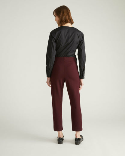 Smart Signature Ponte Pants - Black Cherry | Universal Standard