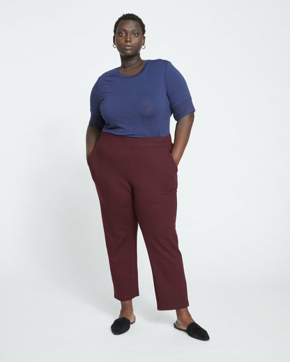 Smart Signature Ponte Pants - Black Cherry | Universal Standard