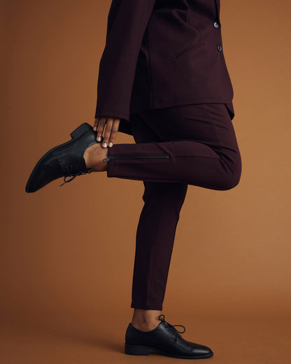 Moro Pocket Signature Ponte Pants - Black Cherry | Universal Standard