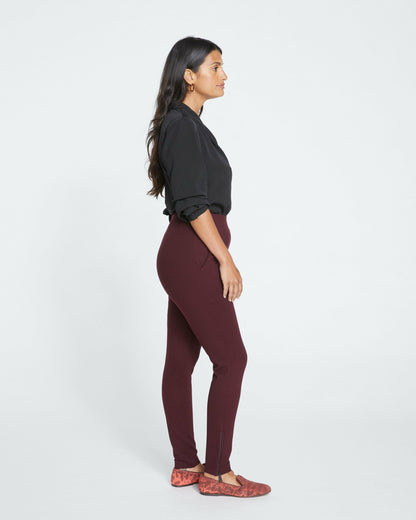 Moro Pocket Signature Ponte Pants - Black Cherry | Universal Standard