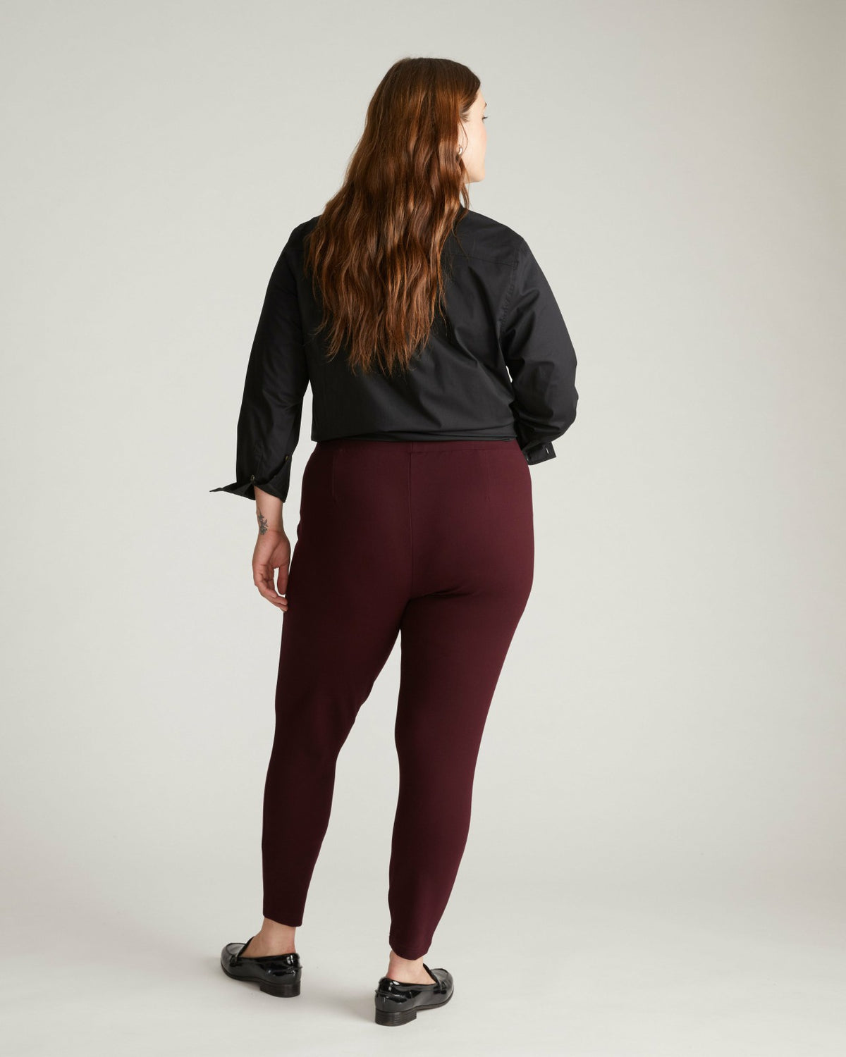 Minimalist Moro Pocket Signature Ponte Pants - Black Cherry | Universal Standard
