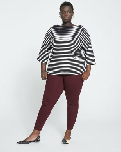 Minimalist Moro Pocket Signature Ponte Pants - Black Cherry | Universal Standard