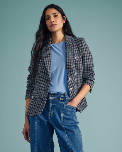 4 Pocket Ponte Blazer - French Tweed | Universal Standard