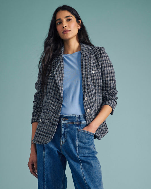 4 Pocket Ponte Blazer - French Tweed | Universal Standard