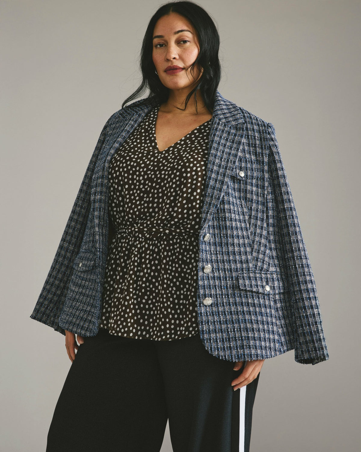 4 Pocket Ponte Blazer - French Tweed | Universal Standard