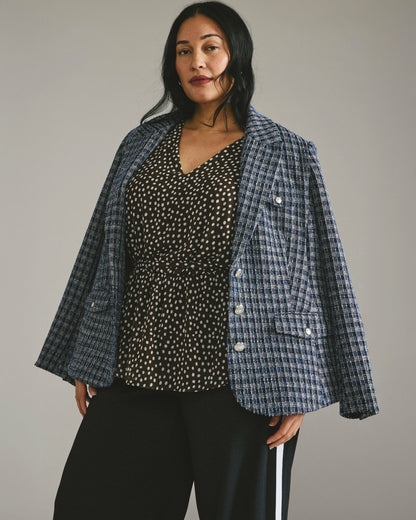 4 Pocket Ponte Blazer - French Tweed | Universal Standard