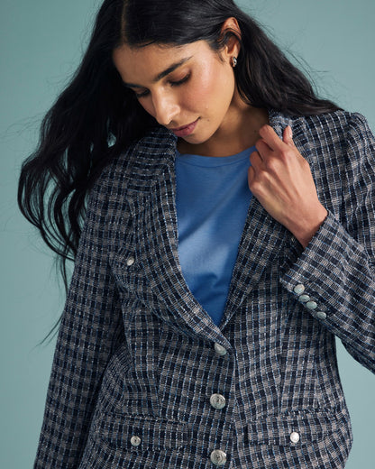 4 Pocket Ponte Blazer - French Tweed | Universal Standard