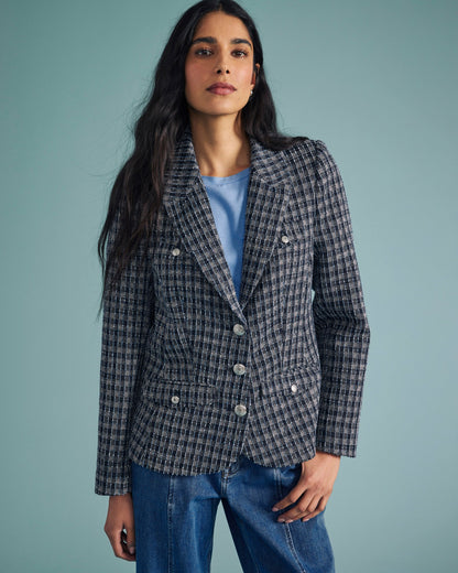 4 Pocket Ponte Blazer - French Tweed | Universal Standard
