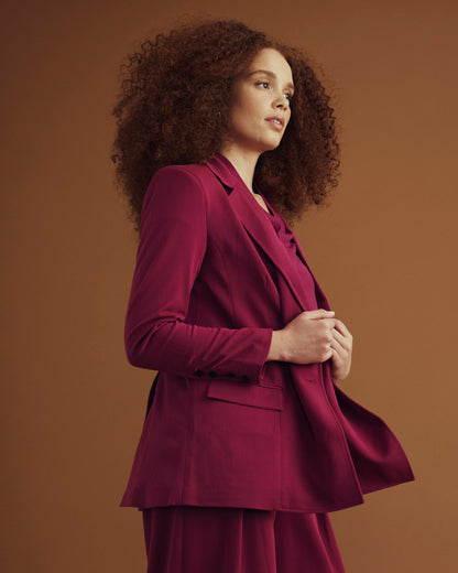 All Day Warren Double Breasted Blazer - Goji Berry | Universal Standard
