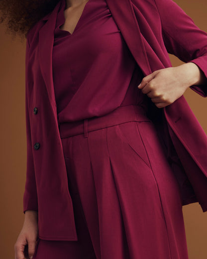 All Day Warren Double Breasted Blazer - Goji Berry | Universal Standard