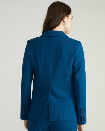 Bianca Double Breasted Ponte Blazer - Deep Teal | Universal Standard