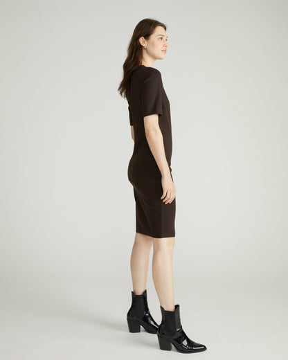 Envelope Neck Ponte Dress - Espresso | Universal Standard