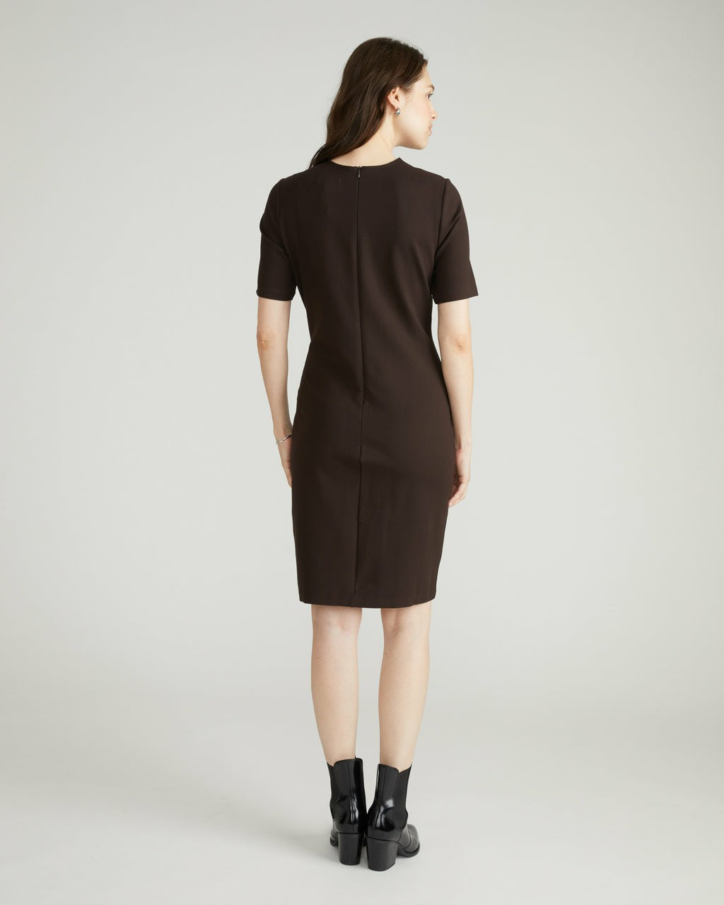 Envelope Neck Ponte Dress - Espresso | Universal Standard