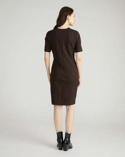 Envelope Neck Ponte Dress - Espresso | Universal Standard