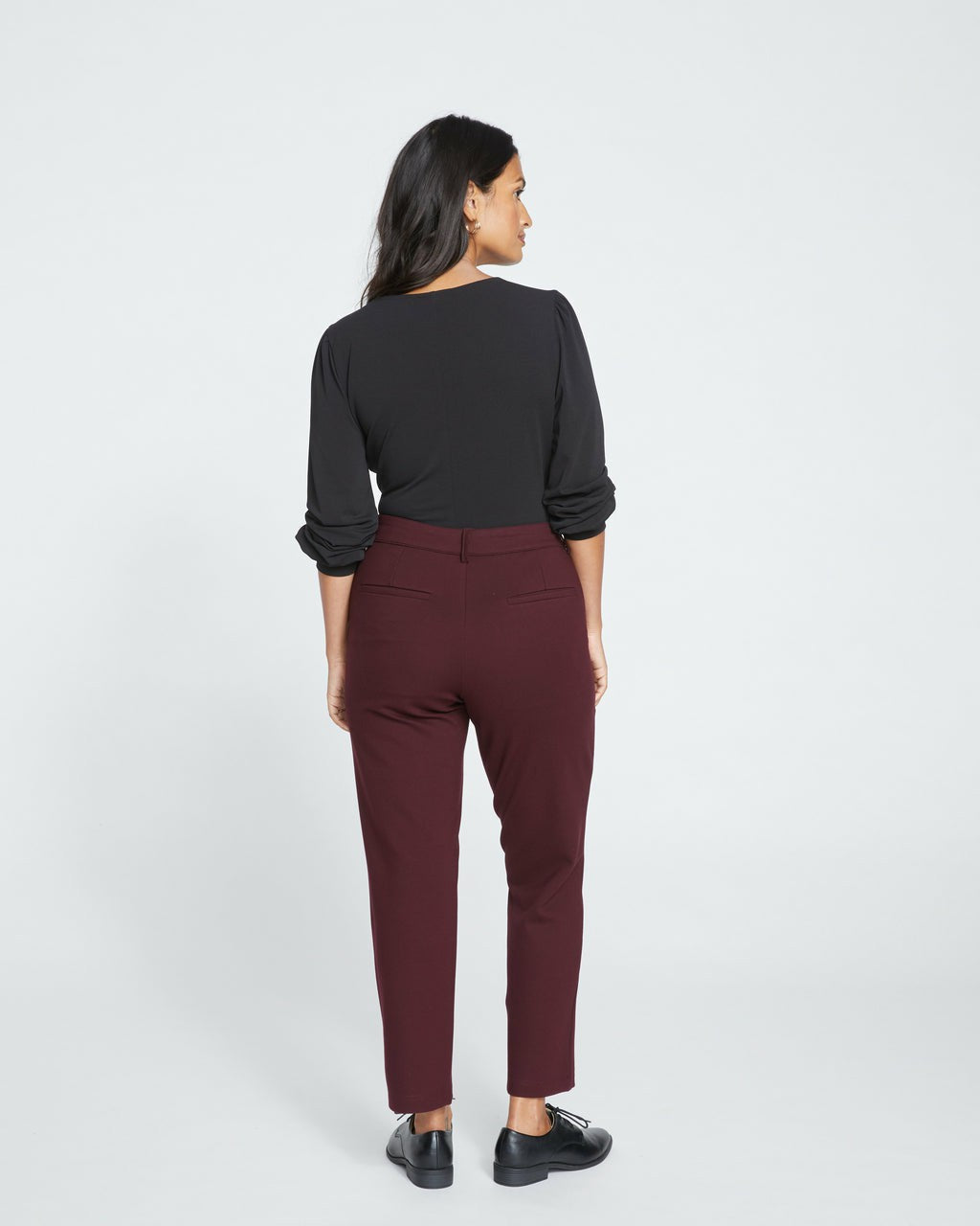 Cigarette Ponte Pants - Black Cherry | Universal Standard