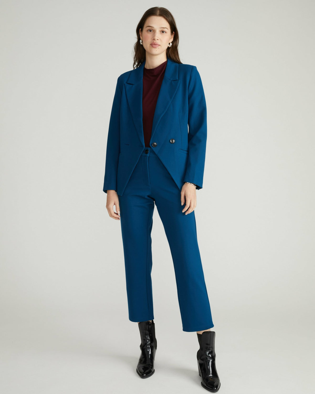 Cigarette Ponte Pants - Deep Teal | Universal Standard