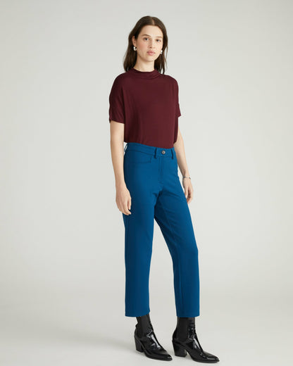Cigarette Ponte Pants - Deep Teal | Universal Standard