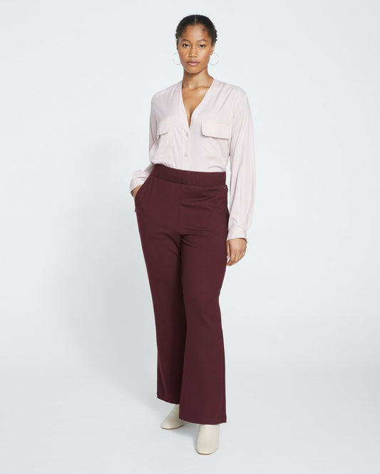 Pull On Bootcut Ponte Pants - Black Cherry | Universal Standard