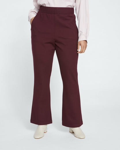 Pull On Bootcut Ponte Pants - Black Cherry | Universal Standard