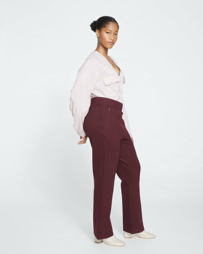 Pull On Bootcut Ponte Pants - Black Cherry | Universal Standard