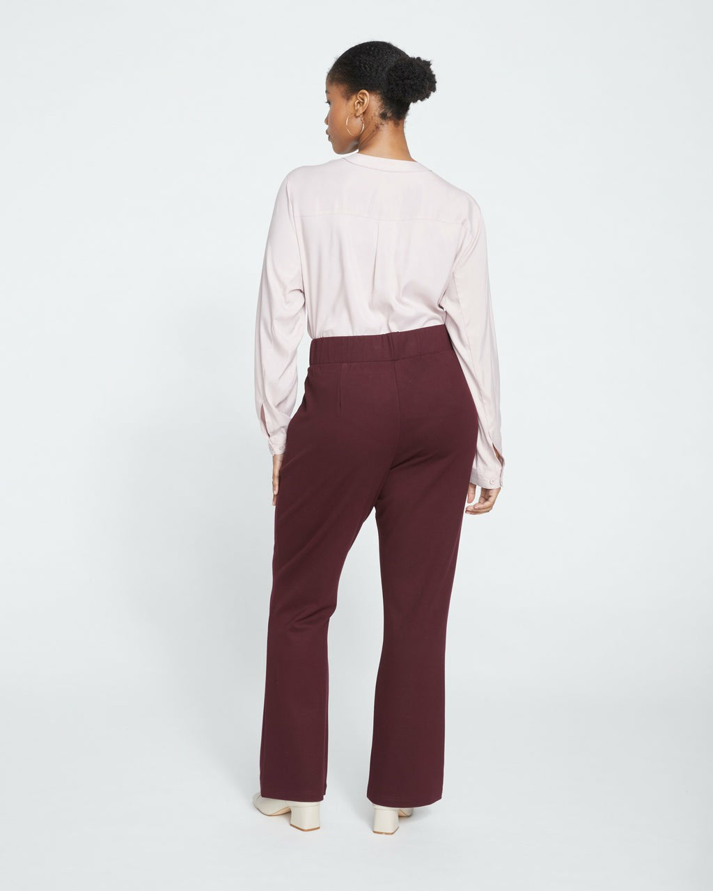 Pull On Bootcut Ponte Pants - Black Cherry | Universal Standard