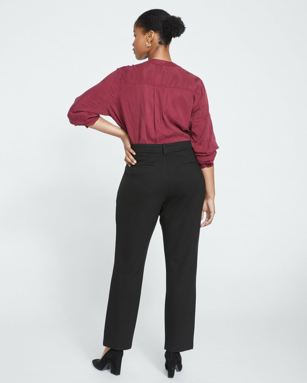 Long Cigarette Ponte Pants - Black | Universal Standard