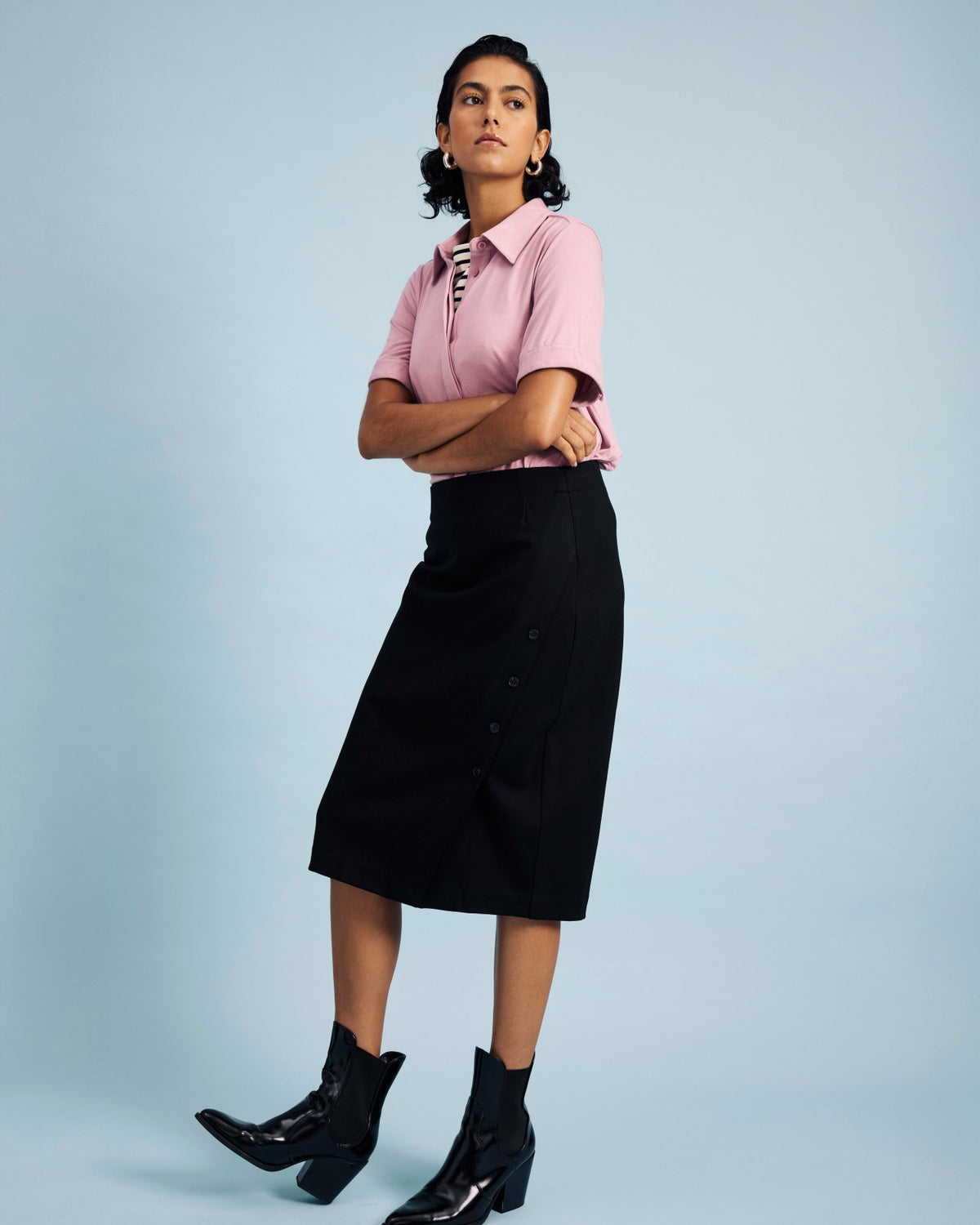 Anya Ponte Skirt - Black | Universal Standard