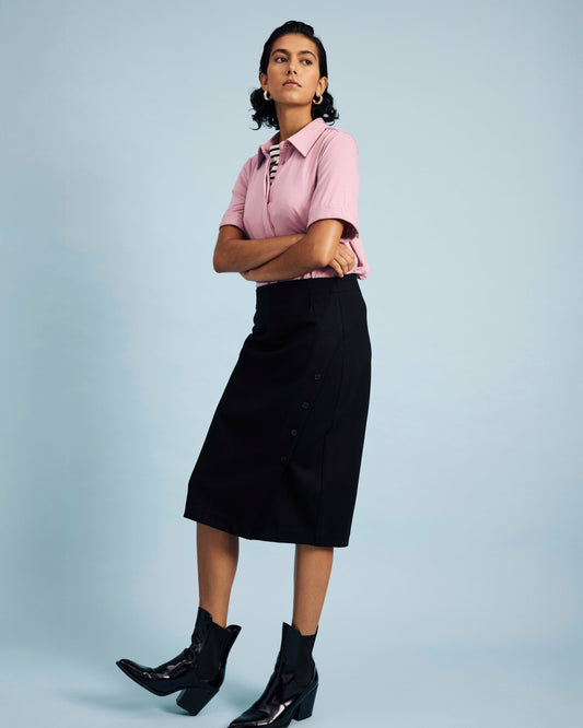 Anya Ponte Skirt - Black | Universal Standard