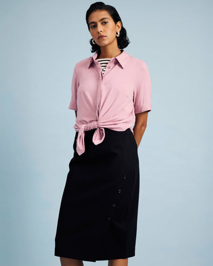 Anya Ponte Skirt - Black | Universal Standard