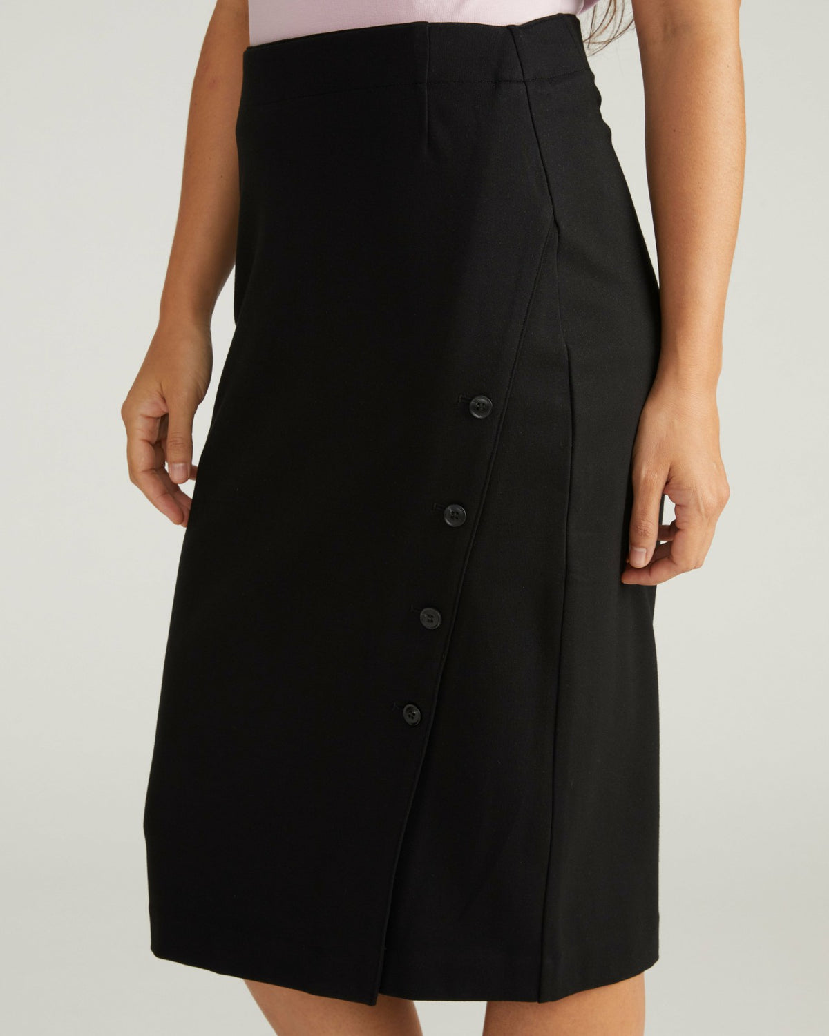 Anya Ponte Skirt - Black | Universal Standard