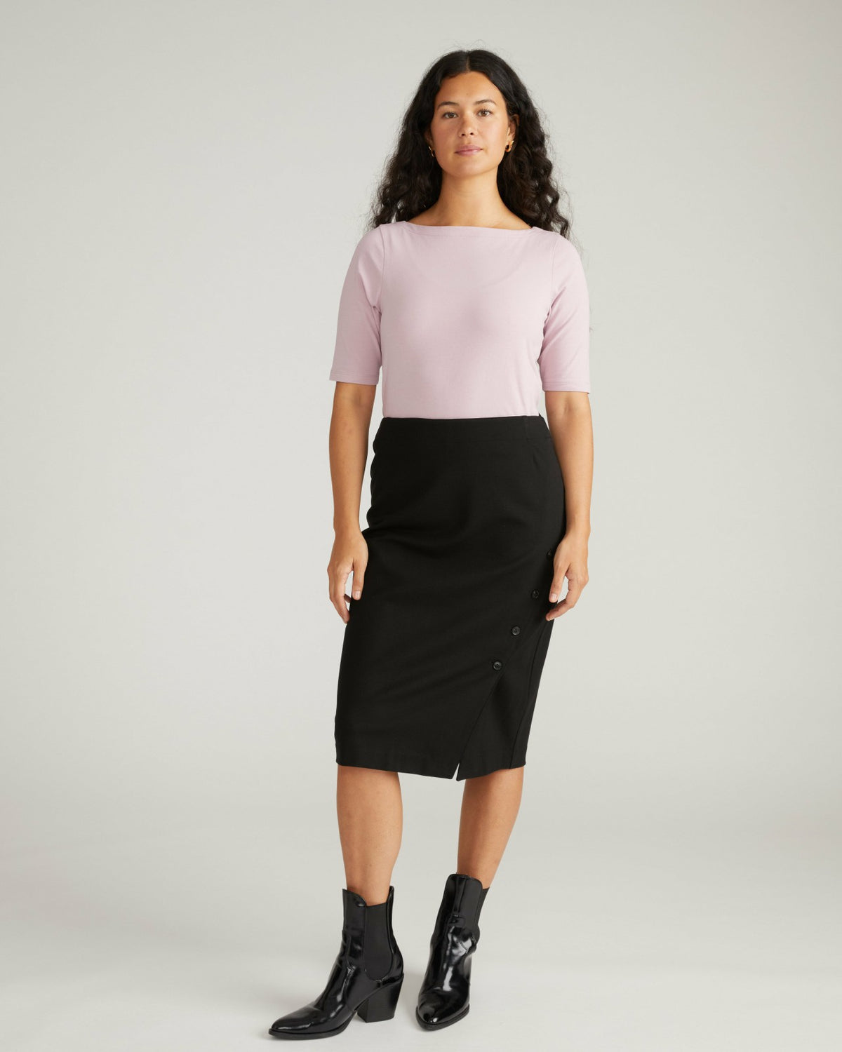 Anya Ponte Skirt - Black | Universal Standard
