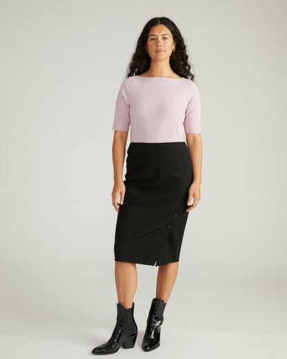 Anya Ponte Skirt - Black | Universal Standard