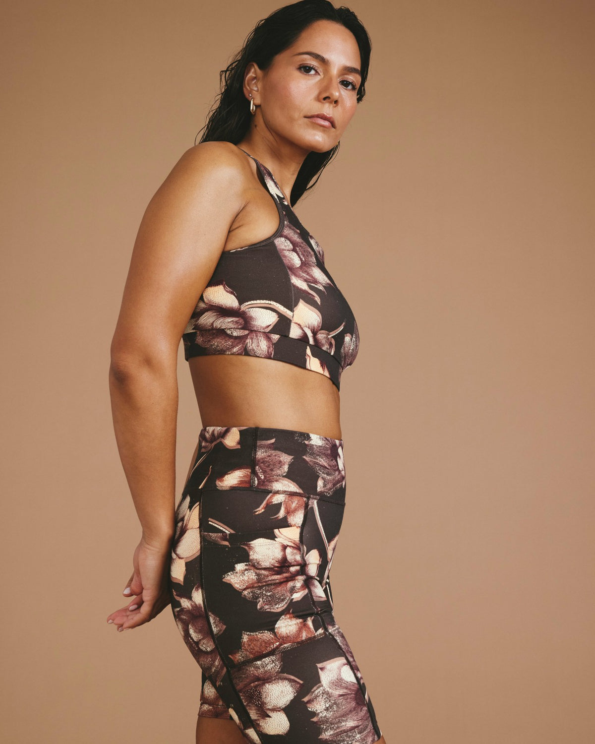 Next-to-Naked Bike Shorts - Lotus Print | Universal Standard