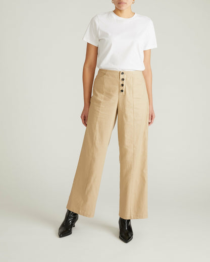 Coastal Linen Blend Pants - Danish Coffee | Universal Standard