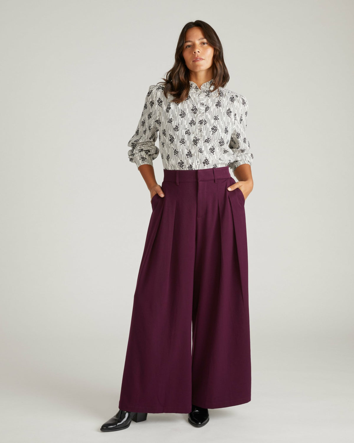 All Day Palais Wide Leg Pants - Gamay | Universal Standard