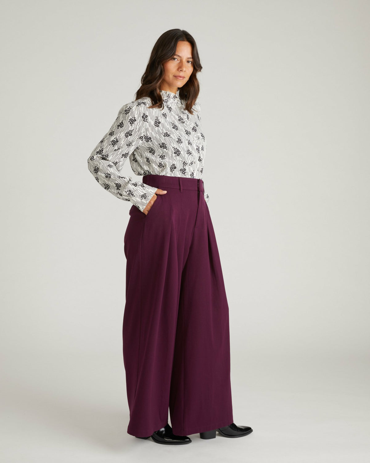 All Day Palais Wide Leg Pants - Gamay | Universal Standard
