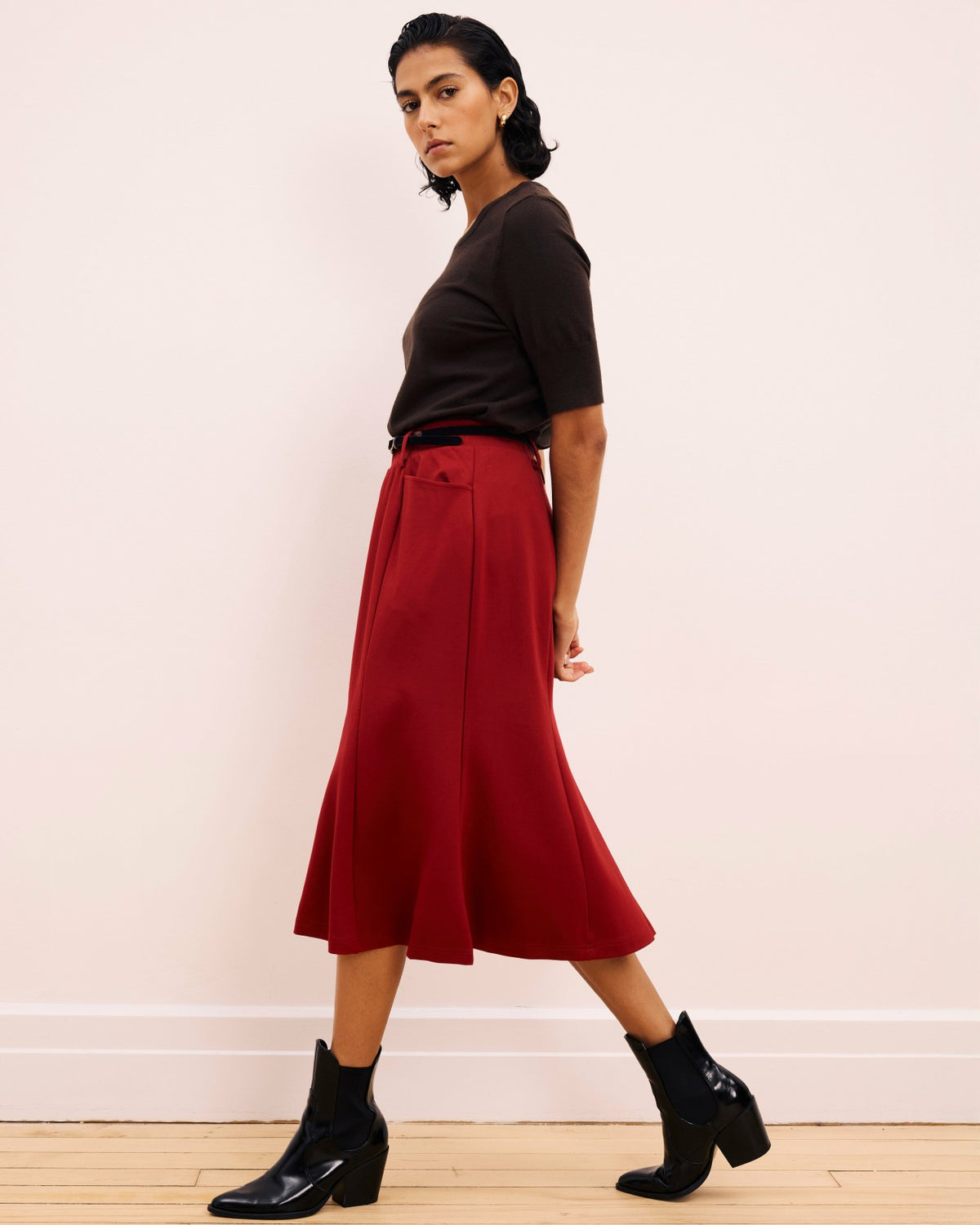 Carla Ponte Skirt - Garnet | Universal Standard