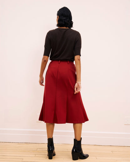 Carla Ponte Skirt - Garnet | Universal Standard