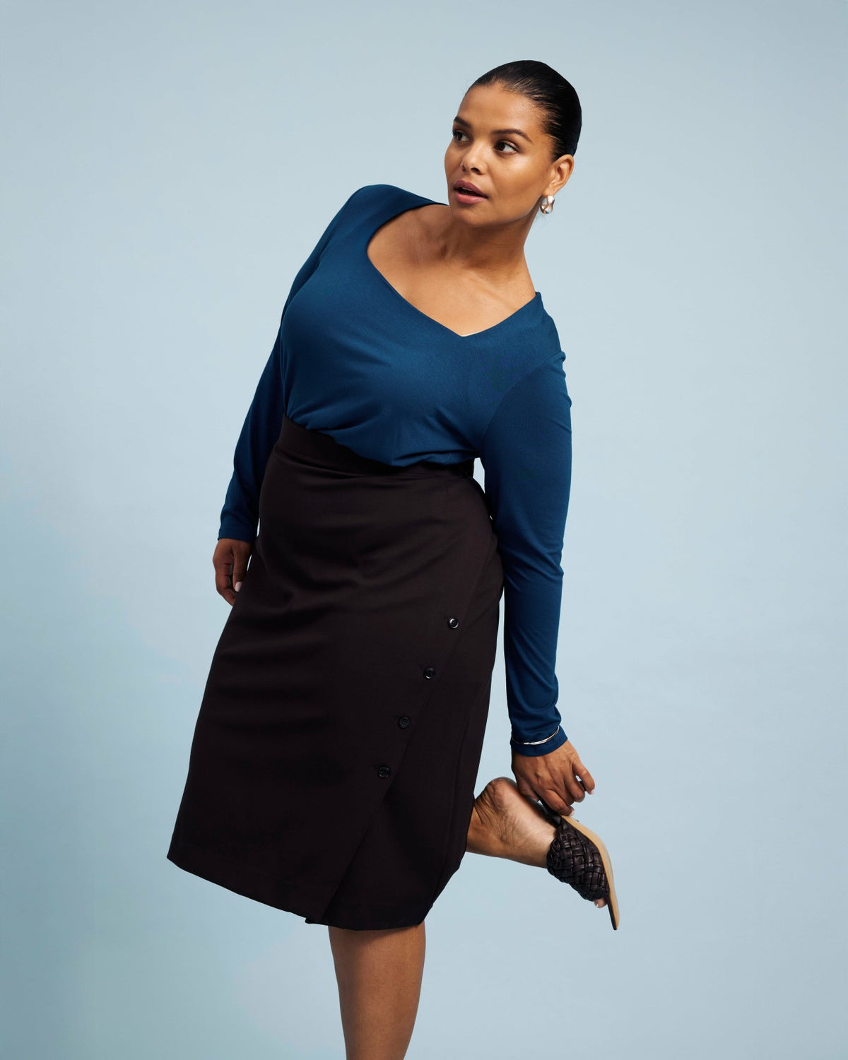 Anya Ponte Skirt - Espresso | Universal Standard