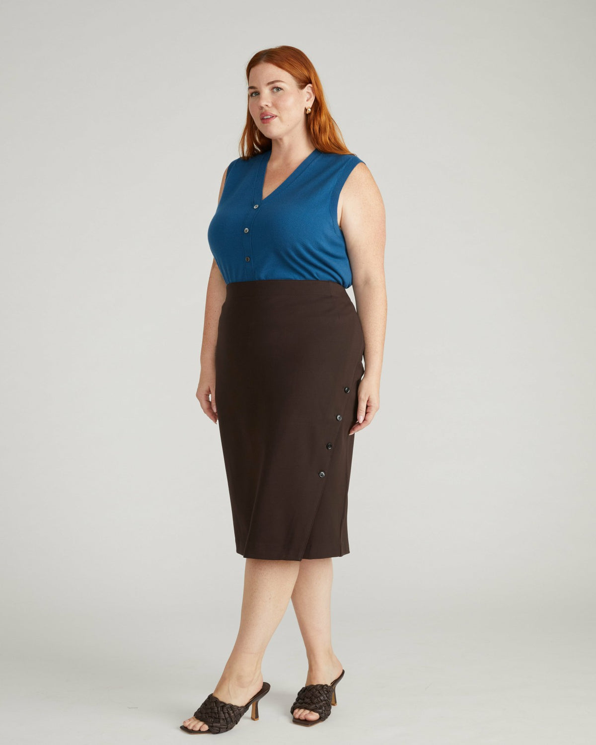 Anya Ponte Skirt - Espresso | Universal Standard