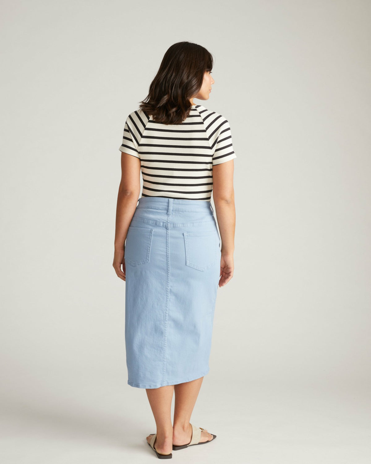 Dakota Denim Skirt - Clear Sky | Universal Standard
