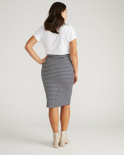 Danube Ponte Skirt - St. James Stripe | Universal Standard