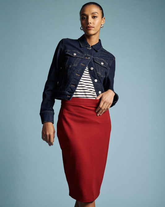 Danube Ponte Skirt - Garnet | Universal Standard