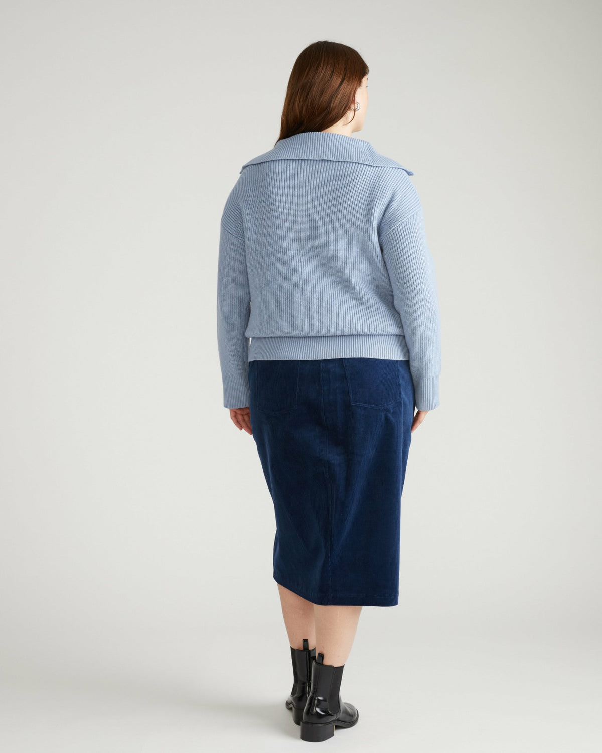 Suzi Corduroy Skirt - Pageant Blue | Universal Standard