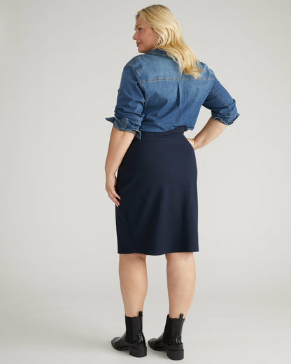 Danube Ponte Skirt - Navy | Universal Standard