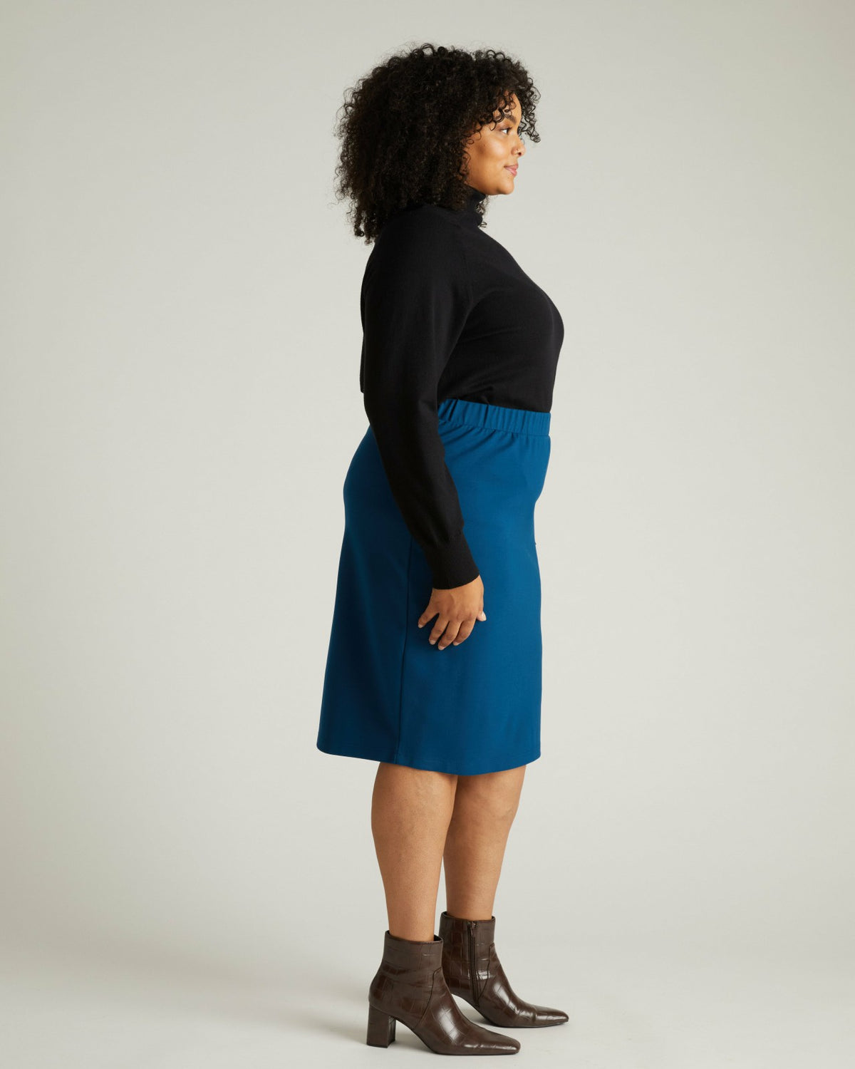 Danube Ponte Skirt - Deep Teal | Universal Standard