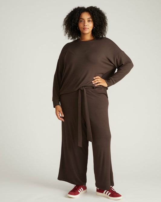 TravelKnit Wide Leg Pants - Espresso | Universal Standard